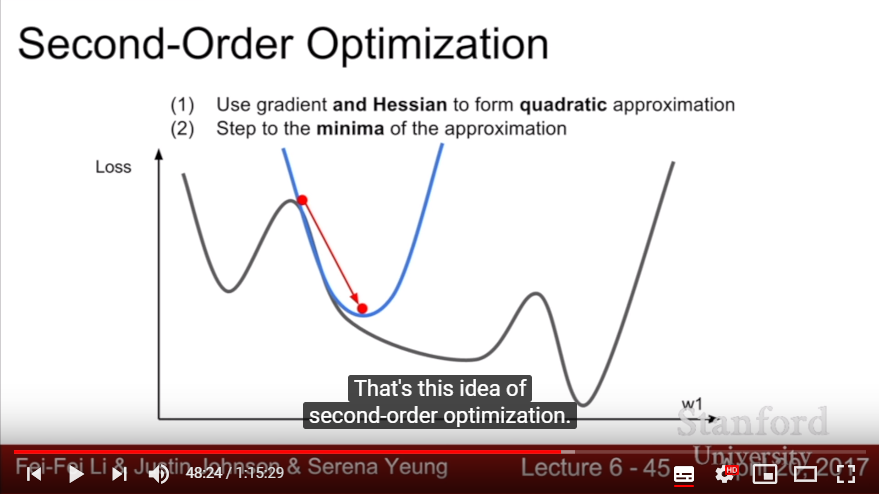 Second Order Optimization