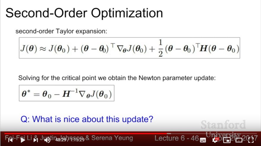 Second Order Optimization 2